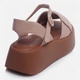 Женские сандалии кожаные Teona 481-1 39 25 см Капучино (ROZ6501034489) - изображение 4