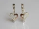 Серебряные серьги Silverstyle с золотыми пластинами 189с - изображение 1