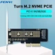 Плата-адаптер Fenvi SSD-X4HS Heat sink, с радиатором, PCI-E X4, для 1 x SSD M.2 (ключ M, NVMe), поддержка форматов: 2230/2242/2260/2280/ (PCI-Ex4-M.2 M-key) - изображение 2