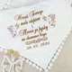 Крыжма махровая с вышивкой Family Tradition утеплённая с бахромой 100х100 см белый Ангельское крыло - изображение 3