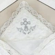 Крыжма махровая с вышивкой Family Tradition унисекс 100х100 см белая Бархатная - изображение 3