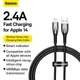 Кабель Baseus Lightning Glimmer Series 1 метр черный CADH000201 - изображение 4