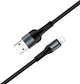 Kabel ColorWay USB - Apple Lightning 2.4A 1 m Black (CW-CBUL045-BK) - obraz 3