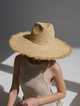Шляпа соломенная Федора с широкими полями D.Hats с бахрамой - изображение 3