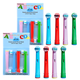 Комплекс насадок EB-10А для детских зубных щеток Oral B Braun kids junior с мягкой щетиной сменные 2 упаковки по 4 шт. - изображение 1