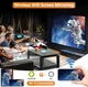 Мультимедийный проектор XIWBSY Q2 HD 9500 Лм Wi-Fi Bluetooth с динамиками Factory Recertified - изображение 6