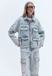 Жіноча універсальна джинсова куртка Н&М (57305) XS Блакитна - изображение 6