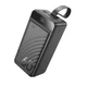 Портативное зарядное Power Bank Hoco J123C 60000mAh USB Type-C Lightning 22.5 Вт Black - изображение 1