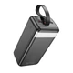Портативное зарядное Power Bank Hoco J123C 60000mAh USB Type-C Lightning 22.5 Вт Black - изображение 8