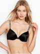 Комплект білизни Victoria's Secret Black Very Sexy Embellished Strap Push-up Bra set 36B-M - зображення 5