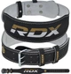 Пояс для тяжелой атлетики RDX 4 кожаный L Black Gold (WBS-4RB-L) - изображение 1