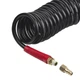 Шланг BLACK M-Flex STORM, 15 м, 8*12 мм, спиральный полиуретановый c поворотным шарниром, латунными быстроразъемными соединениями INTERTOOL PT-1797 - изображение 5