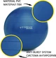 М'яч для фітнесу (фітбол) Cornix 65 см Anti-Burst XR-0021 Blue - зображення 7