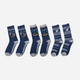 Набір дитячих шкарпеток 3 пари Distrineo Harry Potter - Ravenclaw socks One size Синій (4895205602724) - зображення 6