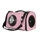 Сумка с иллюминатором для переноски кошек и собак 42x27x25 см CosmoPet CP-19 Pink (искусственная кожа) - изображение 1