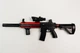Дитячий іграшковий автомат на орбізах Орбіган HK416 Чорно-червоний стріляє гідрогелевими кулями Гель бластер акумуляторний + 1000 орбізів - зображення 1