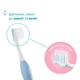 Зубная щетка Chicco First Milk Teeth для первых зубов 6-36 месяцев Голубая (12081.11) - изображение 3