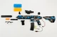 Детский игрушечный автомат на орбизах Орбиган HK416 Черно-синий стреляет гидрогелевыми пулями Гель бластер аккумуляторный + 1000 орбизов - изображение 2