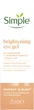 Осветляющий гель для области вокруг глаз Simple Brightening Eye Gel Protect n Glow 25 мл (8720181074578) - изображение 2