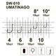 Гачки MiniMax Umitanago SW-010 # 10 BLN 10шт. ring - зображення 2