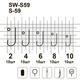 Крючки MiniMax S 59 SW-S59 # 4 BLN 10шт. ring - изображение 2