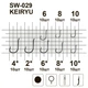 Крючки MiniMax Keiryu SW-029 # 4 BLN 10шт. ring - изображение 2