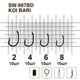 Крючки MiniMax Koi Bari SW-807BD # 2 BLN 10шт. ring - изображение 2
