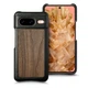 Кожаная накладка Stenk WoodBacker для Google Pixel 8 Чёрная (76154) - изображение 1