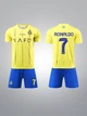 Форма футбольная детская Ronaldo (Роналдо) Al-Nasr «Аль-Наср» 2024, 28-150-155 см., желтая синяя - изображение 1