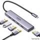 Концентратор 5 in 1 UGREEN CM478 HUB для MacBook Pro Air USB 3.0, 2xUSB 2.0 HDMI 4K с дополнительным питанием USB Type-C PD 100 Вт Grey (15495) - изображение 6