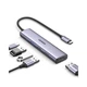 Концентратор 5 in 1 UGREEN CM478 HUB для MacBook Pro Air USB 3.0, 2xUSB 2.0 HDMI 4K с дополнительным питанием USB Type-C PD 100 Вт Grey (15495) - изображение 9