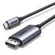 Кабель 16K Ultra HD UGREEN CM707 USB Type-C to DisplayPort 2.1 HDR10+Thunderbolt 4 to DP 16k 30hz 10k 60hz 8k 120hz 4k 240hz Grey 1m (25863) - зображення 1