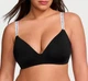 Бюстгальтер Victoria's Secret LIGHTLY LINED WIRELESS BRA BLACK Чорний 36B (80B) безшовний - зображення 2