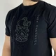 Футболка чоловіча патріотична з вишивкою «Козацькому роду нема переводу» чорна M - изображение 3