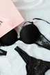 Комплект белья Victoria's Secret Push-Up Bra Black Set 32B-S - изображение 7