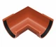 Угол желоба RainWay внутренний 90° 90 мм Кирпичный, RAL 8004 - изображение 1