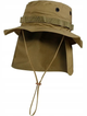 Панама Sturm Mil-Tec British Boonie Hat with Neck Flap R/S Coyote 2XL (12326105) - изображение 1