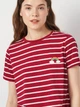 Пижама (футболка + шорты) женская из вискозы Trendyol THMSS20PT0230 L Light Burgundy (8683048217146) - изображение 5