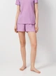 Пижама (футболка + шорты) женская Trendyol THMSS21PT0259 XS Light Purple (8683048219386) - изображение 7