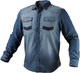 Koszula robocza NEO Tools Denim 81-549 S Niebieska (5907558439625) - obraz 1