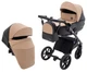 Коляска 2 в 1 Bair Kiwi Plus ECO BKP-18/15 капучино / чорний - зображення 1