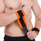 Бинты кистевые 30 см для жима и тяги Нейлон липучка 2 шт STRENGTH WRIST WRAPS Zelart цвет черно-оранжевый TA-7807 - изображение 3