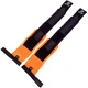 Бинты кистевые 50 см для жима Полиэстер / Эластан липучка 2 шт STRENGTH WRIST WRAPS Zelart цвет черно-оранжевый TA-2256 - изображение 8