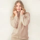 Флисовая кофта JHK POLAR FLEECE LADY, женский батник, без капюшона, песочный, размер XS - изображение 1