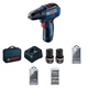 Шурупокрут-дриль акумуляторний Bosch Professional GSR 12V-30 12В 2х2А·год 18·30Нм 420·1600об/хв 0.89кг кейс набір оснастки - изображение 4