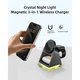 Зарядка беспроводная Qi 4in1 Magnetic Wireless Charger W83 с LED подсветкой |15W, Phone/AirPods/iWatch| Черный - изображение 10