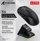 Геймерська акумуляторна, бездротова (Bluetooth + 2,4G), миша Attack Shark X6, PixArt PAW3395, 26000DPI Black/ЧОРНА (X6-3395B) - изображение 2
