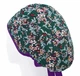 Медицинская шапочка-чепчик женская HeadwearUniverse универсальная принт Цветы на зелёном - изображение 2