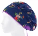 Медицинская шапочка-чепчик женская HeadwearUniverse универсальная принт Букетики на синем - изображение 3