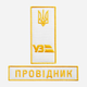 Набір шевронів на липучці IDEIA "УЗ" Провідник 2.5 х 12.5 см/4 х 9 см 2 шт Білий (2200004317298) - зображення 1